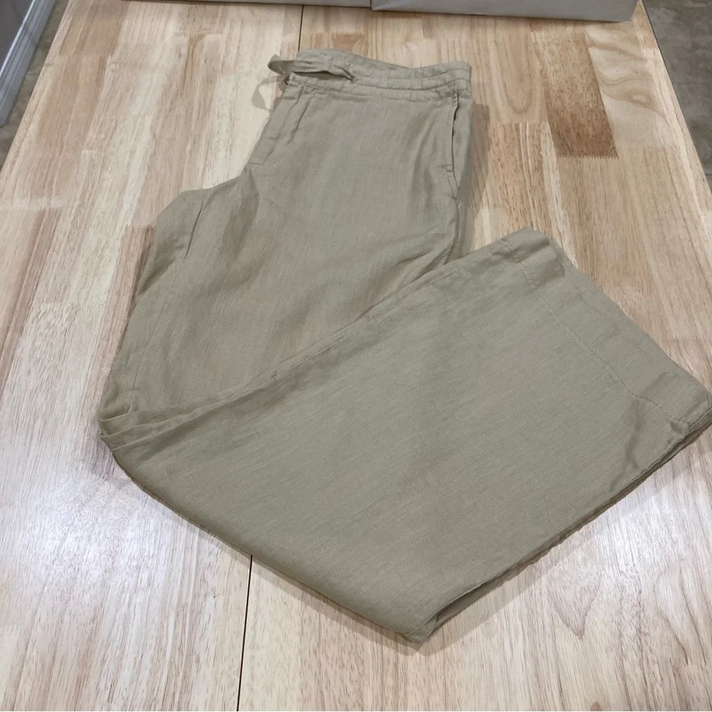 Banana Republic Women’s Khaki Linen Pants Size 6